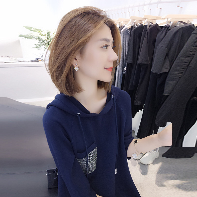 欧洲站秋装2020年新款秋季连帽卫衣 梵莉思女装连衣裙