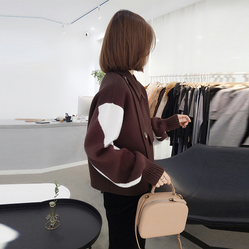 欧洲站秋冬装2020新款欧货加厚毛呢 梵莉思女装毛呢外套