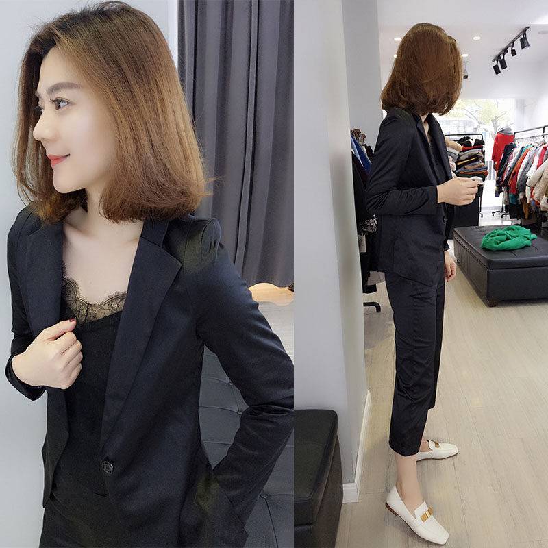 欧洲站秋装女2020新款职业气质时尚 梵莉思女装时尚套装