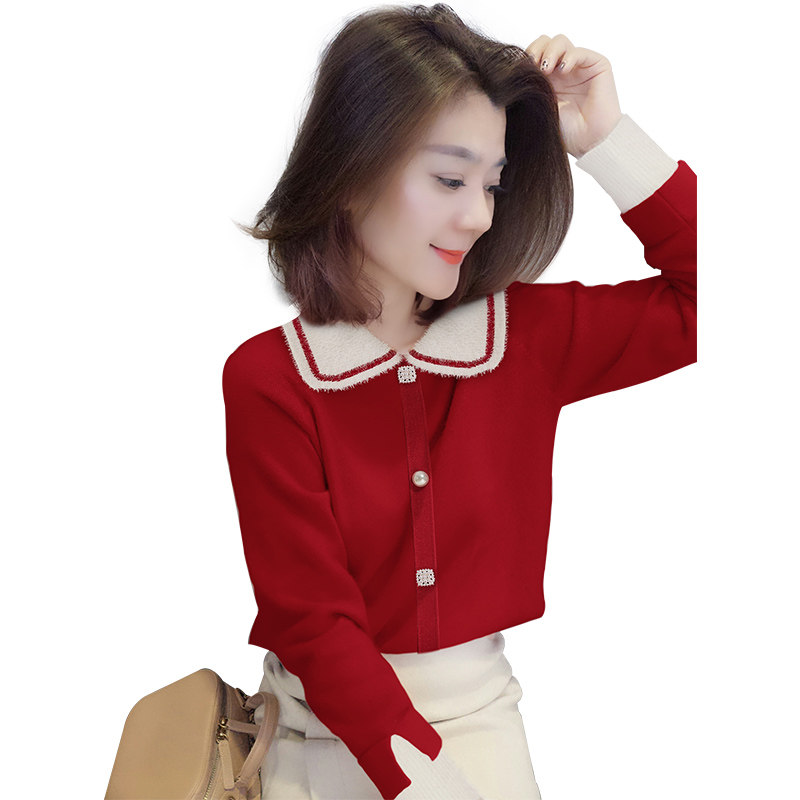 欧洲站秋冬2020新款欧货外穿针织衫 梵莉思女装毛针织衫