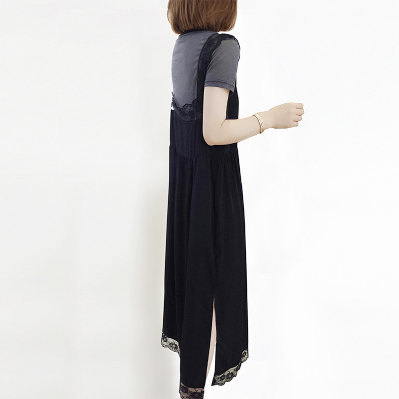 2020黑色两件套连衣裙 梵莉思女装时尚套装