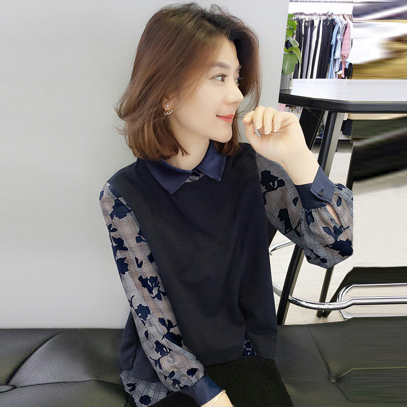 欧洲站2020新款秋装春季洋气衬衫 梵莉思女装衬衫