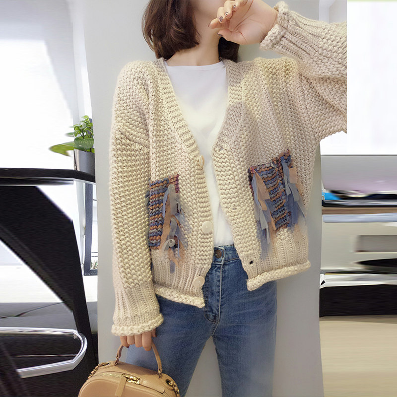 欧洲站秋装2020新款秋冬短款针织衫 梵莉思女装毛衣