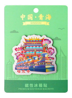 青海特色工艺品盐湖纪念品冰箱贴青海省水上雅丹装送人文创小礼品