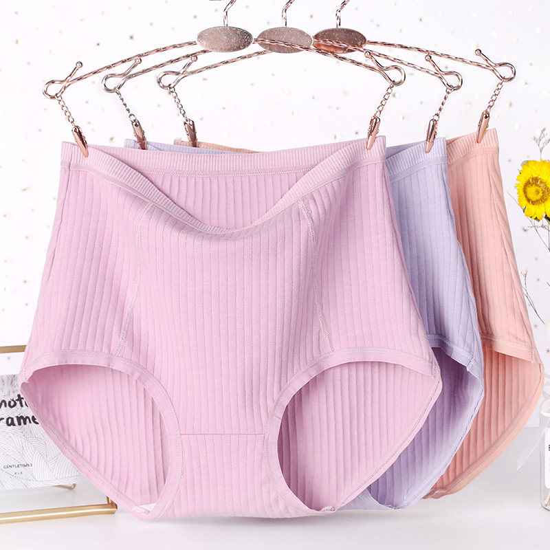 中年纯棉抗菌高腰中老年人大码内裤 yuonwinoa艳薇女三角裤