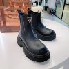 Martha Marceau 2026 Autumn Triangle Label Thick-soled Martin Boots Women's Stove Leg Boots Heightening Short Boots Women's Chimney Boots 291-29