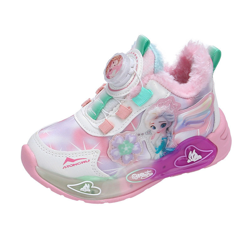 3秋冬款4儿童鞋子带灯5发光加绒女童运动鞋女宝女孩夹棉鞋公主2岁,淘宝优惠券,粉丝福利购,淘宝优惠卷