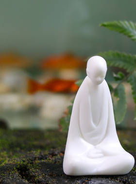 造景观盆景桌面无相佛陶瓷