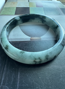 湖海间 天然翡翠飘飘花手镯内径59mm