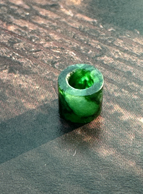 空谷幽兰 天然翡翠老坑辣花青路路通之陆