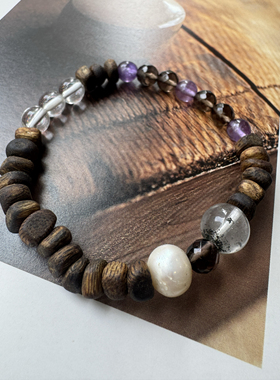 般般放下 海南沉香绿棋楠珍珠绿珠手串