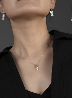 勒勒尔925银气质简约女新年