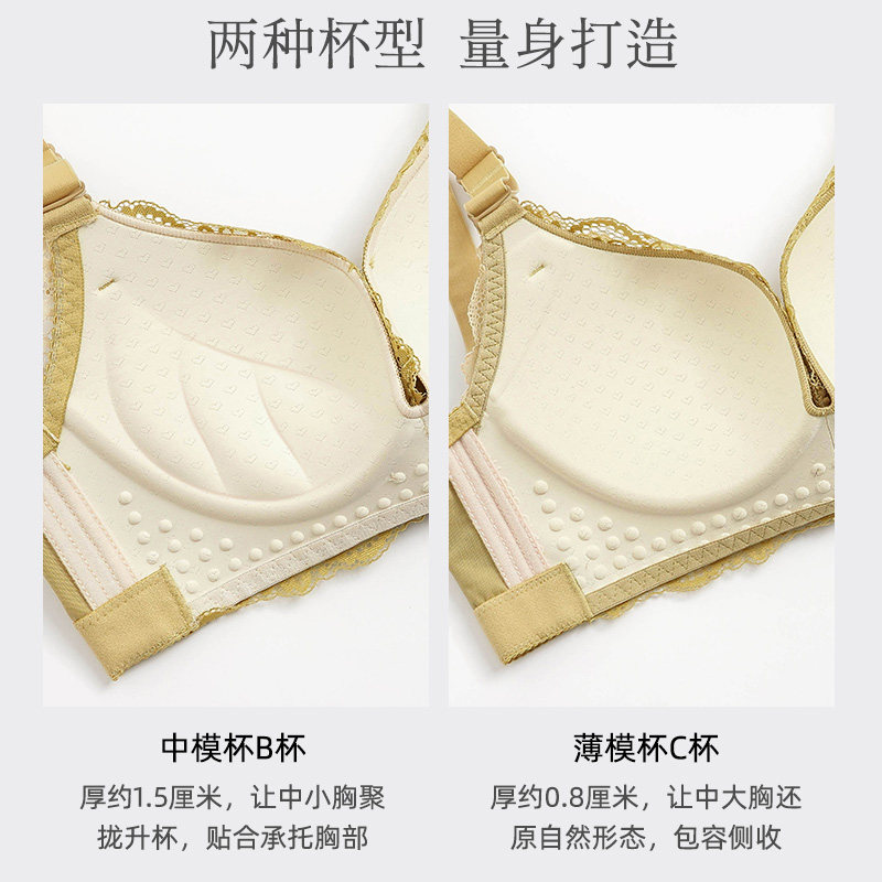 大码200斤小无钢圈聚拢b胖mm胸罩 顶劲劲文胸