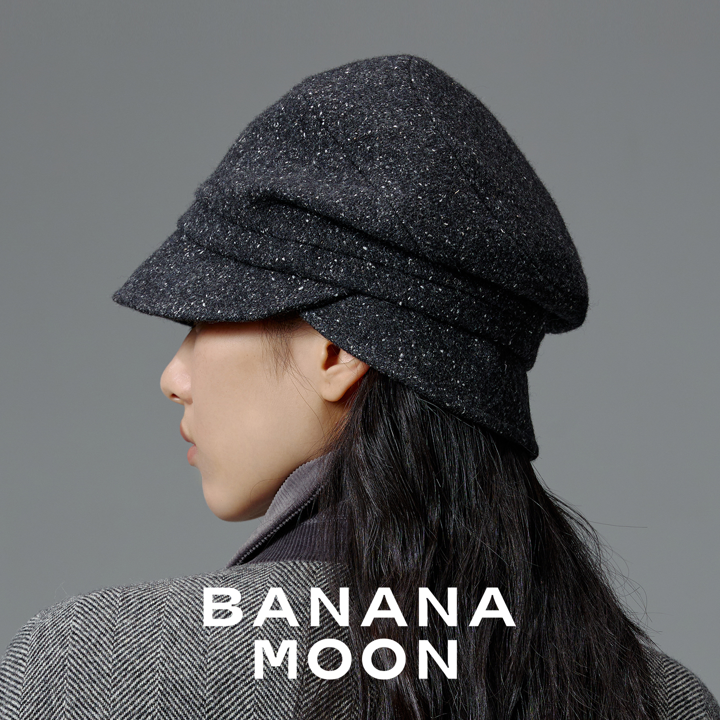 摩登都市-时髦羊毛真丝混彩点设计-复古分割帽檐后拖小盆帽 - 图0