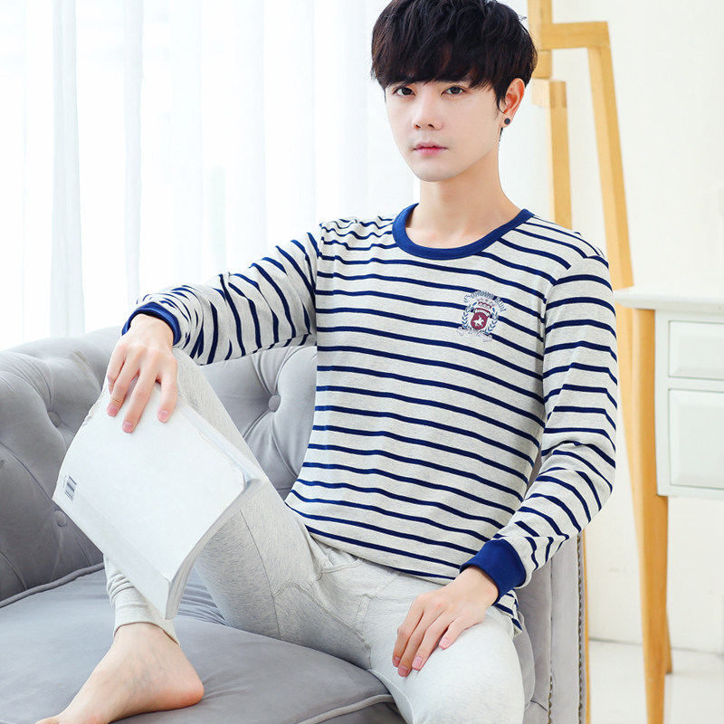 青少年纯棉大童保暖初中学生棉毛衫 华歌缇保暖套装