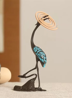 香插沉香檀香炉盘香炉禅意仙鹤香炉摆件家用室内线香插线香