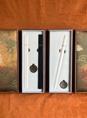 线香专用包装锦盒天地盖线香盒纯手工香云纱仙鹤吉祥传统工艺质感