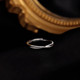 Alloy ring plain ring matte ring women's niche design high-end index finger ring fashion personality single ring adjustable