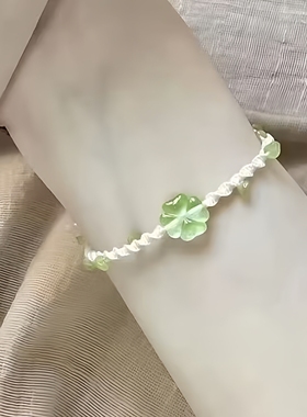小清新好运四叶草手链