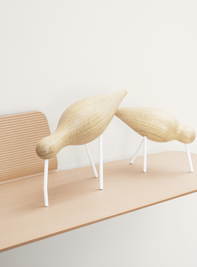 normann丹麦水鸟玩物实木摆件