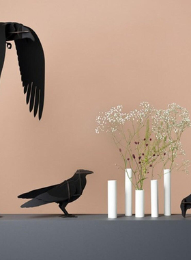 法国ibride玩偶木质组装多款乌鸦