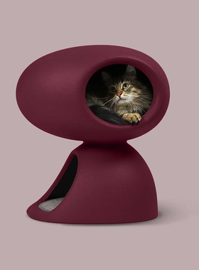 qeeboo意大利cat猫屋双层摆件