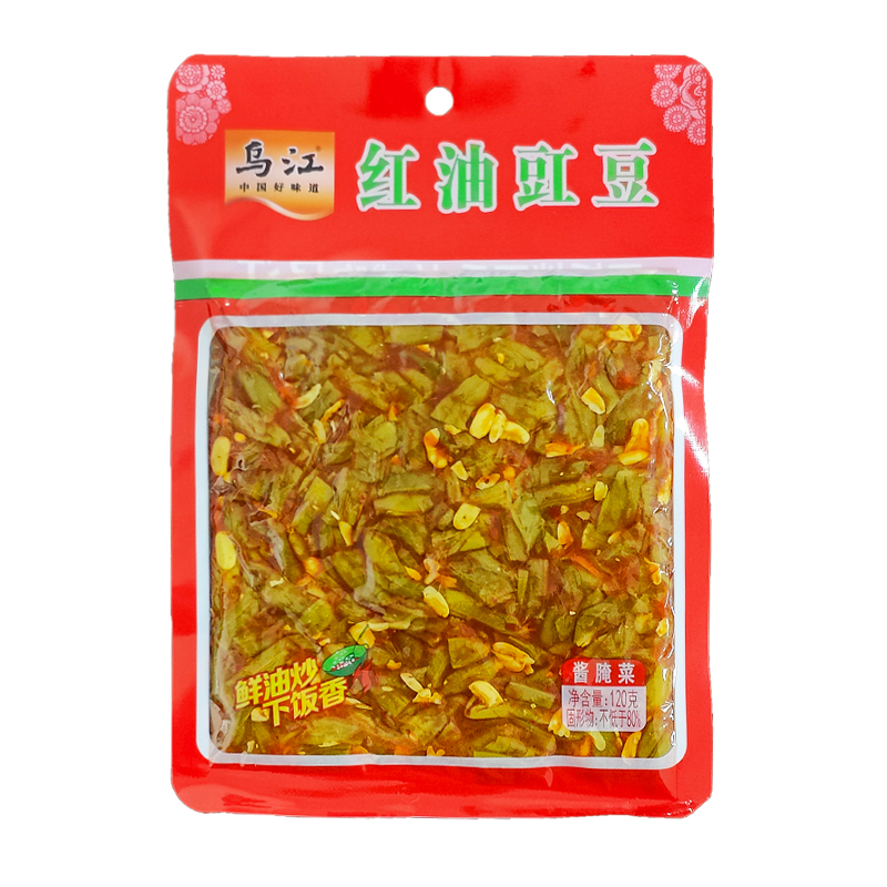 乌江红油豇豆酸豆角120g袋装学生下饭菜咸菜开味脆爽即食涪陵榨菜 - 图3