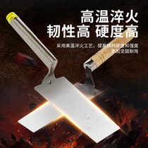 Stainless steel integrated dish knife wear through wood handle short plastering knife large number trowel plastering shovel with small number of mud trowel