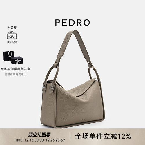 圣诞礼物PEDRO牛皮大号DEMI秋千包Unisex大斜挎包PW2-75210180 - 图0