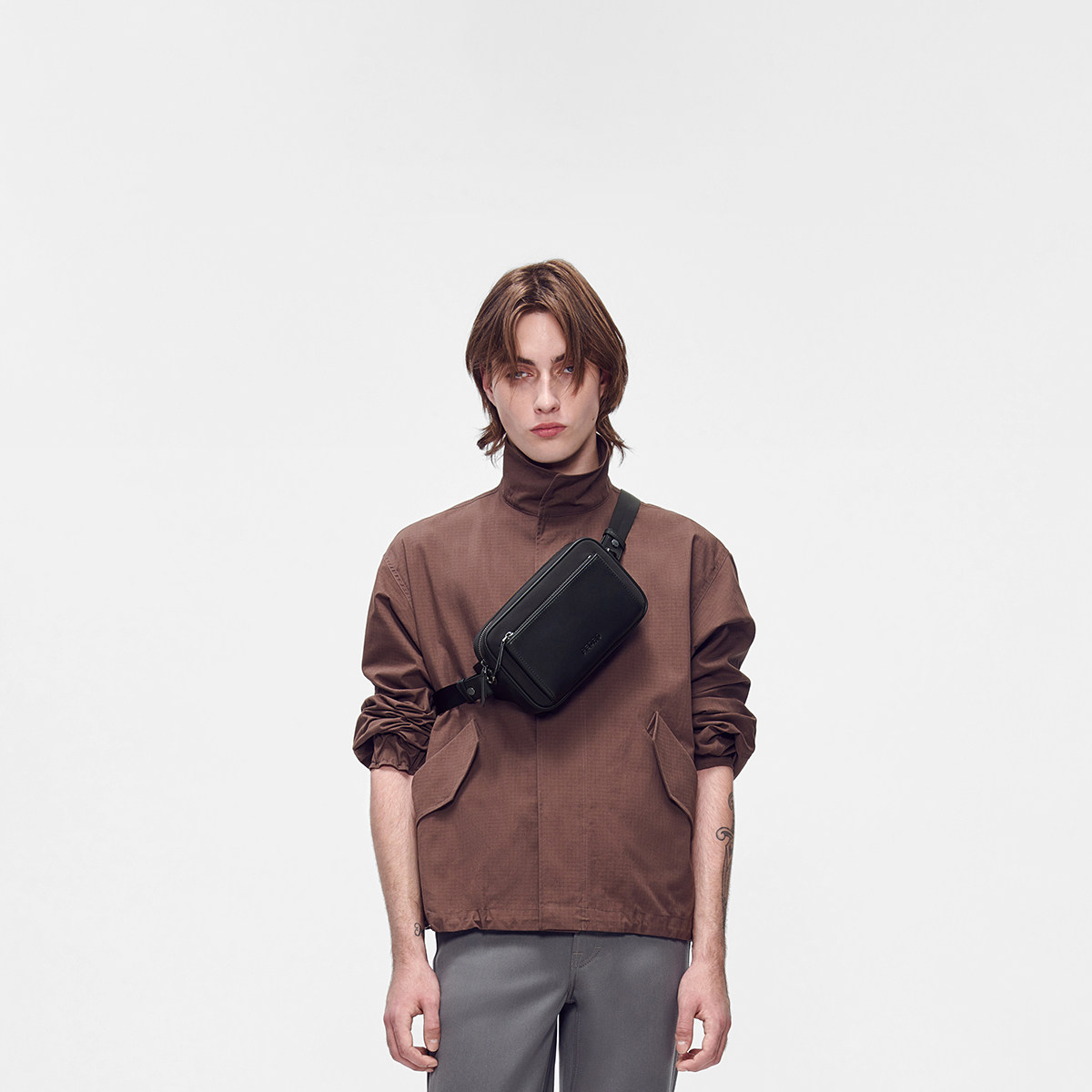 PEDRO手机包腰包男士拉链斜挎包胸包PM2-25210236,淘宝优惠券,粉丝福利购,淘宝优惠卷