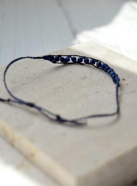 满目星河巨细巨小青金石手链