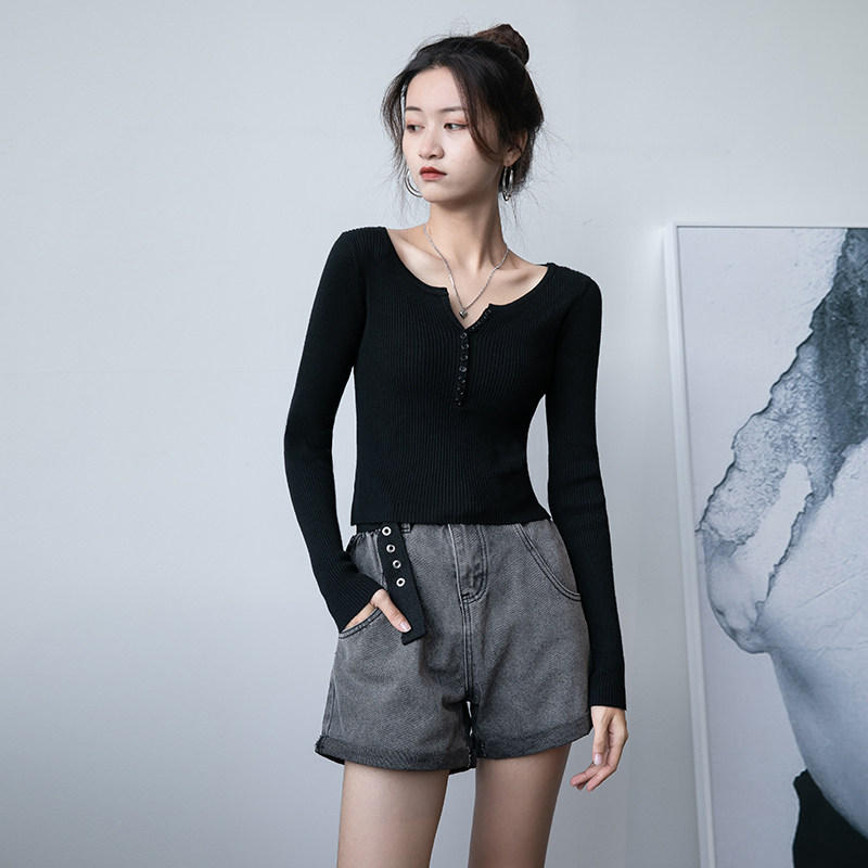 薄款针织打底衫2020新款百搭毛衣 乐镇毛针织衫