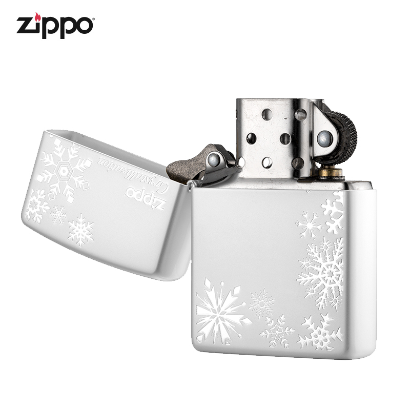 ZIPPO打火机官方旗舰店ZIPPO日韩版正品漫天飞舞雪花礼盒男友礼物