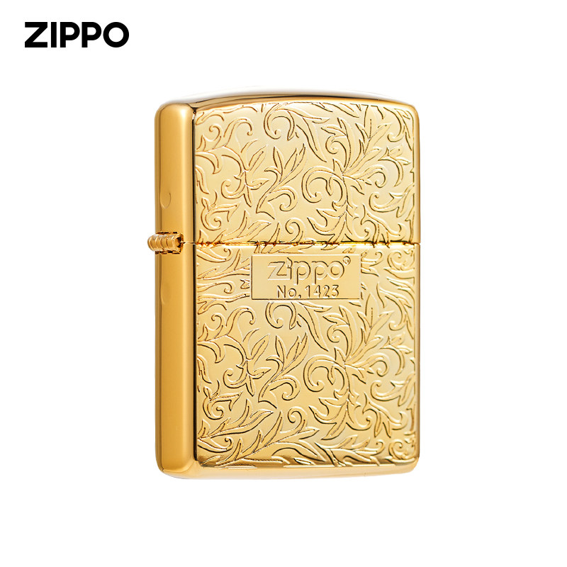 ZIPPO官方旗舰店防风打火机日版原装在册盔甲蔓藤唐草礼盒送礼_虎窝淘