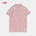 Li Ning ngắn tay áo polo nữ mới thời trang thể thao loạt thời trang áo sơ mi đan đơn giản - Áo polo thể thao Áo polo thể thao