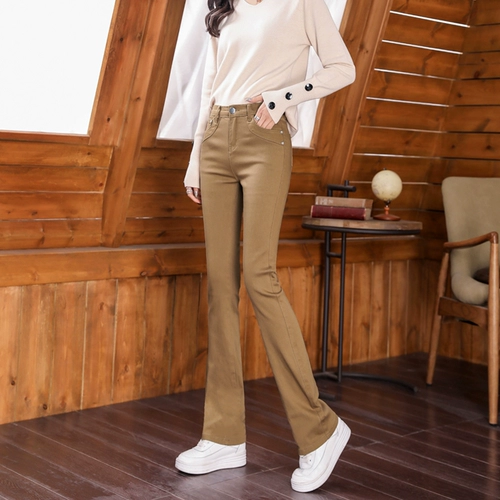 Мегафон, джинсы, весенние штаны, ретро штаны-клёш, высокая талия, 2022