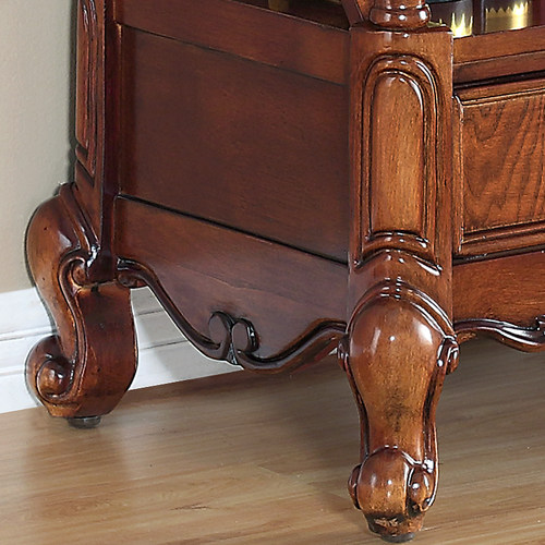 美式乡村实木层架 欧式复古书架落地置物架客厅玄关装饰架 - 图0