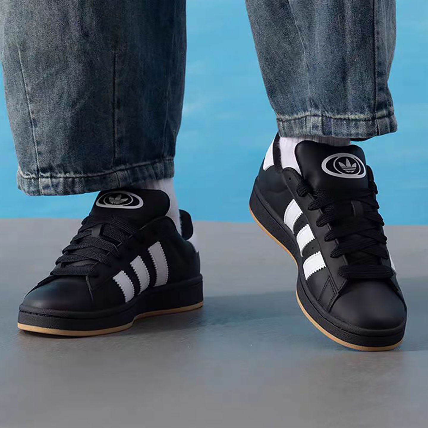 adidas/阿迪达斯Campus 00s男女同款舒适耐磨复古休闲板鞋JP9998 - 图1