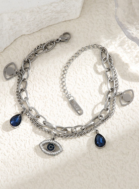2025新款欧美时尚恶魔之眼手链女