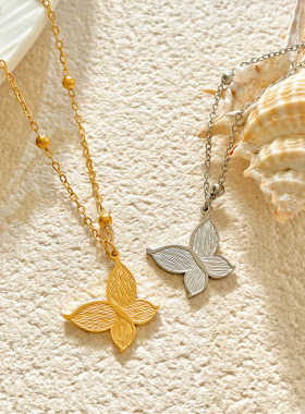 2025新款欧美风时尚轻奢蝴蝶项链