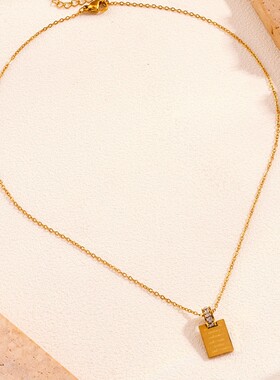 2025新款欧美风时尚轻奢情书项链