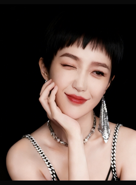 亮片流苏耳环女耳钉夸张耳饰长款