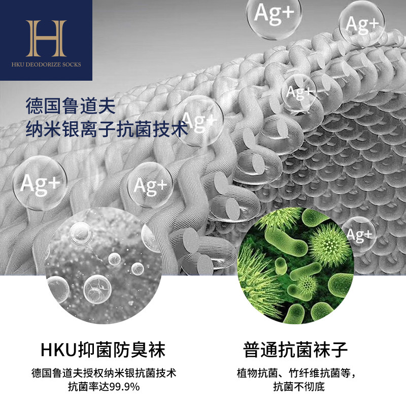 hku总裁高档商务夏季抗菌防臭袜子 hku内衣短袜/打底袜/丝袜/美腿袜