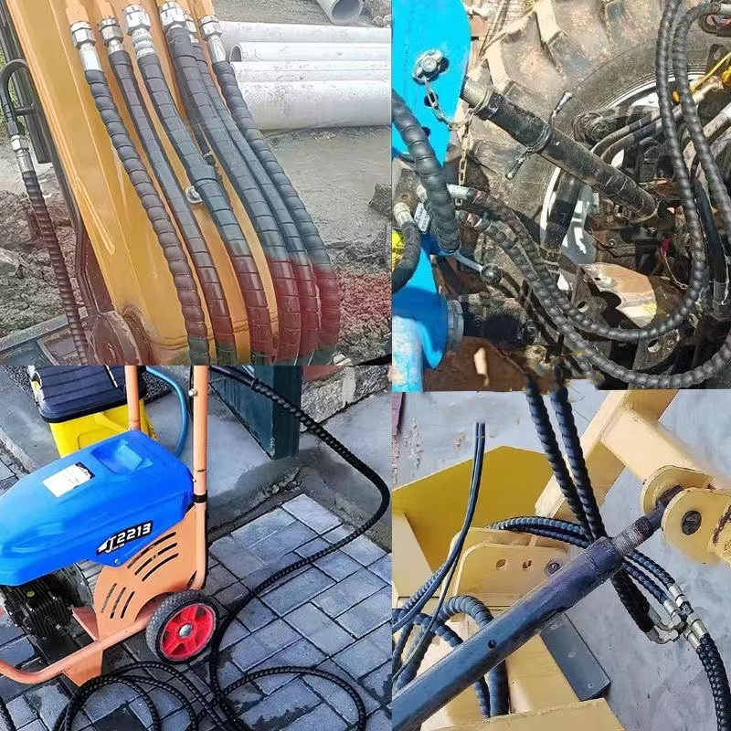 高压油管液压油管洗车机充电桩挖掘机缠绕加厚耐磨阻燃螺旋保护套,淘宝优惠券,粉丝福利购,淘宝优惠卷