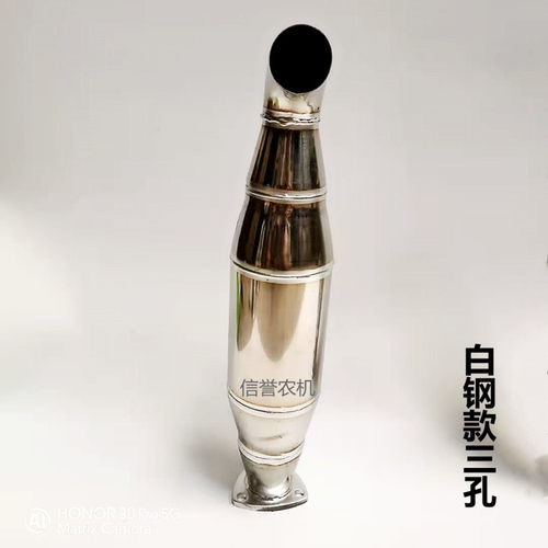 大棚王白钢款消音器排气管时风五征泰山30宁波四轮单缸柴油机烟筒 - 图1