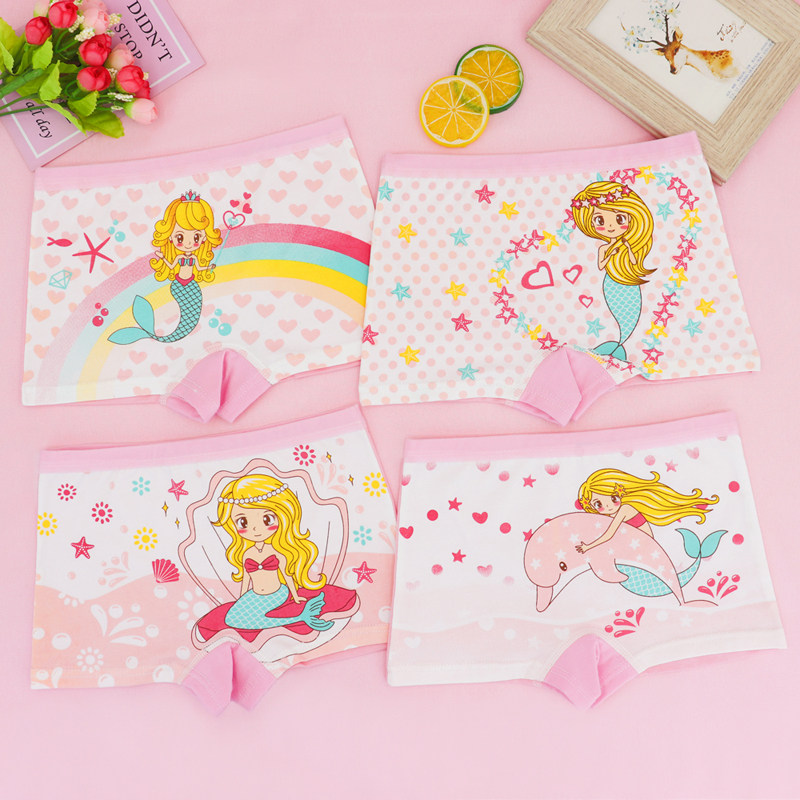 夏季纯棉透气儿童平角内裤女童宝宝学生男童卡通四角三角短裤头,淘宝优惠券,粉丝福利购,淘宝优惠卷