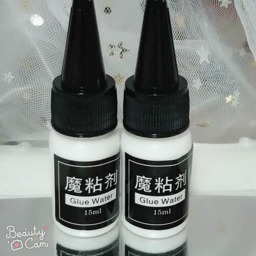 果冻胶美甲贴防水高粘度一次性透明双面胶穿戴假指甲片专用魔粘剂 - 图0