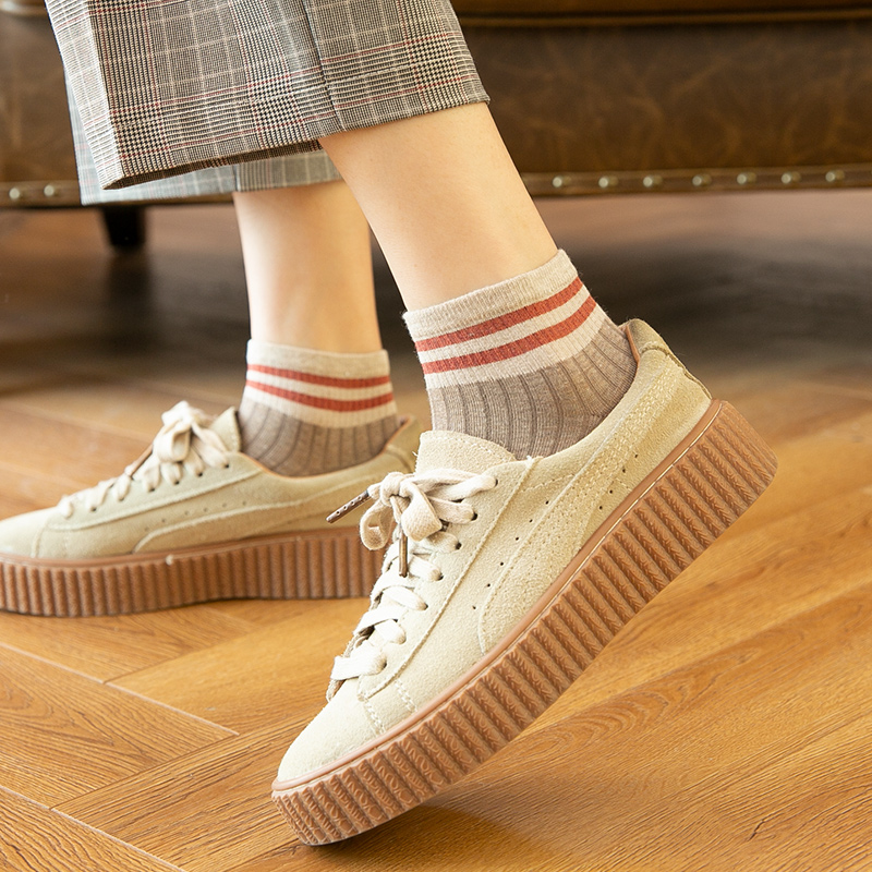 浅口ins潮纯棉春秋款可爱女短袜 阿田短袜/打底袜/丝袜/美腿袜