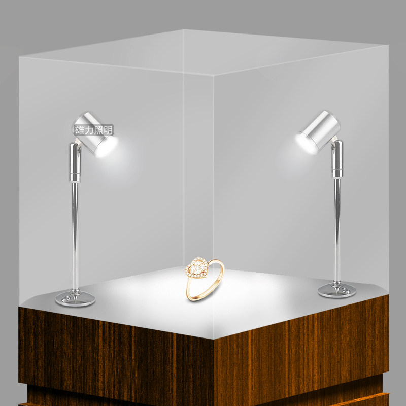 明装射灯3W聚光单灯 led珠宝灯柜台小射灯节能长杆展示柜首饰射灯,淘宝优惠券,粉丝福利购,淘宝优惠卷