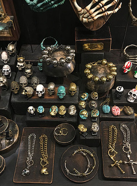 泰国复古手工骷髅中性风项链